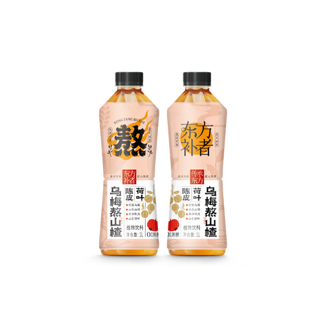 Qingshang Dongfang Buzhe Chenpi Lotus Leaf Plum Hawthorn Plant Drink 1L