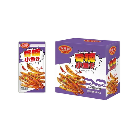 Yiguanyuan Seasoned Small Fish Snack 240g (Sweet & Sour / Mala Spicy / Spicy)