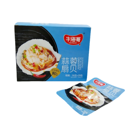 Niuhai Ge Scallop Snack 300g (Spicy / Garlic Flavour)
