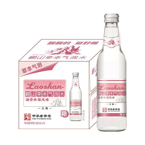 崂山草本气泡水无糖330ml×12瓶