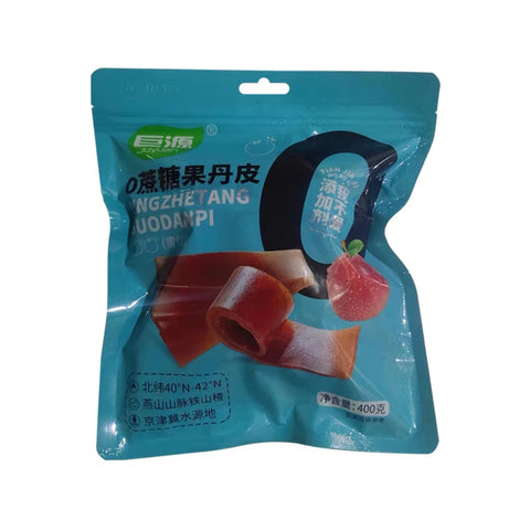 Juyuan Zero Sucrose Hawthorn Rolls 400g