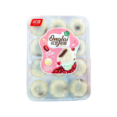 Xinhong Flower Rice Cake 402g – Red Bean / Mung Bean