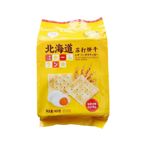 本垒北海道苏打饼408g 奶盐味 / 咸蛋黄味 / 三色藜麦味 / 黑松露火腿味