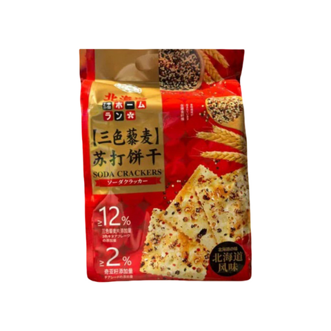 Benlei Hokkaido Soda Crackers 408g – Milk Salt / Salted Egg Yolk / Tricolour Quinoa / Black Truffle Ham