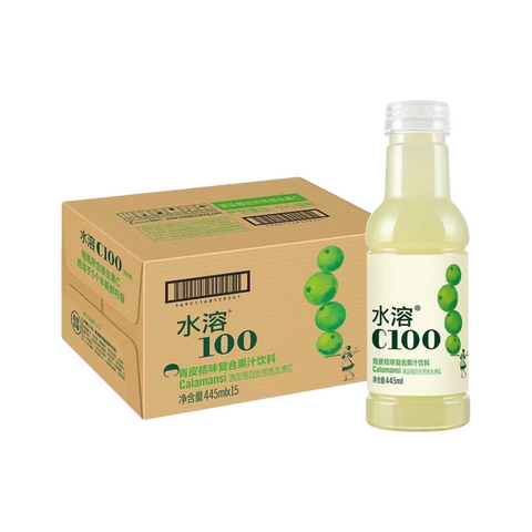 农夫山泉水溶C100复合果汁饮料445ml 青橘 / 血橙 / 西柚 / 柠檬