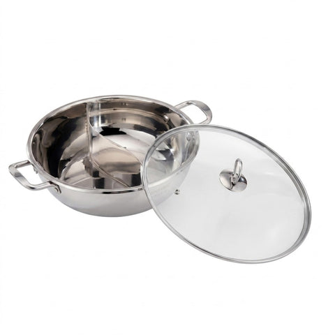 34cm Dual-Pot Hot Pot with Lid