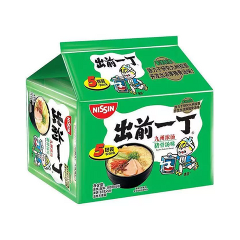 Nissin Demae Iccho Instant Noodles 100g × 5 Packs (Sesame Oil / Tonkotsu Soup Flavour)