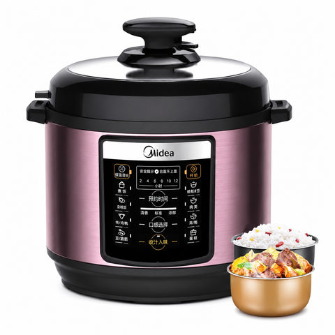 Midea 5L Pressure Cooker with Dual Pots