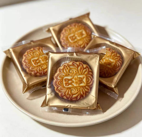 Da Rong Hua Double Egg Yolk White Lotus Seed Paste Mooncakes 600g