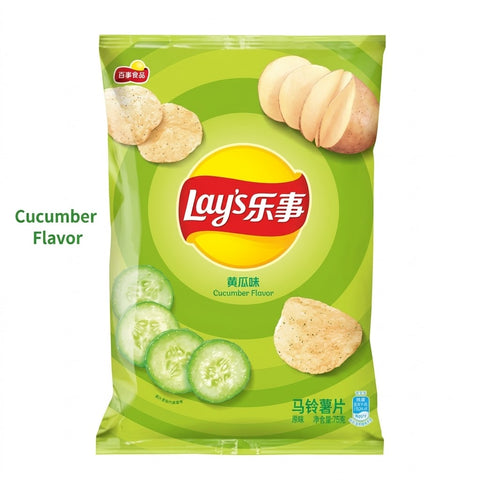 Lay's Refreshing Cucumber Flavoured Potato Chips 70g