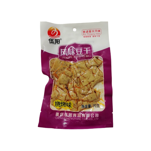 Wuyang Flavoured Tofu Snack 70g (BBQ / Mala Spicy / Pickled Chilli / Spicy)