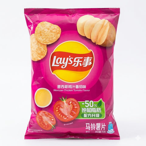 Lay's Mexican Chicken Tomato Flavoured Potato Chips 70g