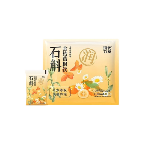 现代九草石斛植物饮 180ml×15袋｜四款可选