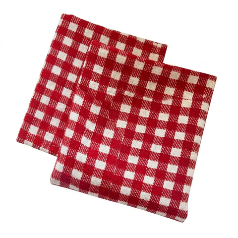Red Checkered Cleaning Cloth