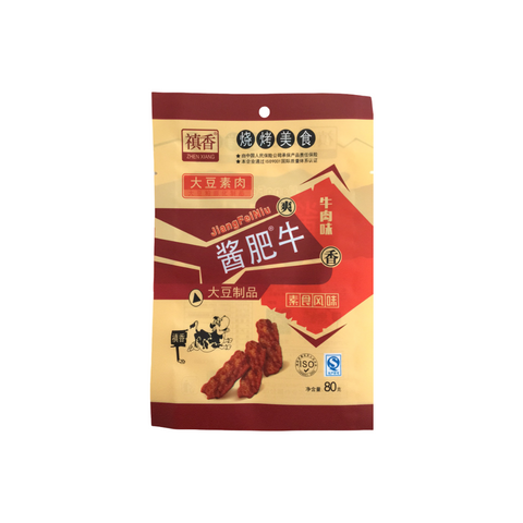 Zhen Xiang Vegetarian Beef Snack 80g (Sauce Flavor / Beef Flavor)