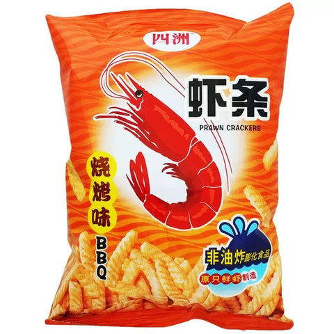 Four Seas Prawn Crackers BBQ Flavour 80g