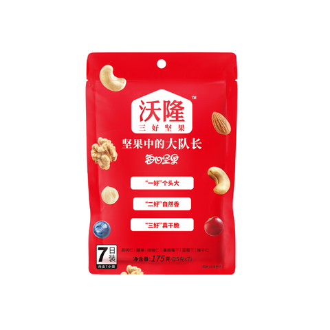 Wolong Daily Mixed Nuts 175g (25g × 7 Packs)