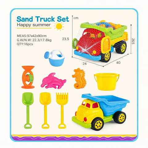 Beach Truck Play Set (8 Pieces)
