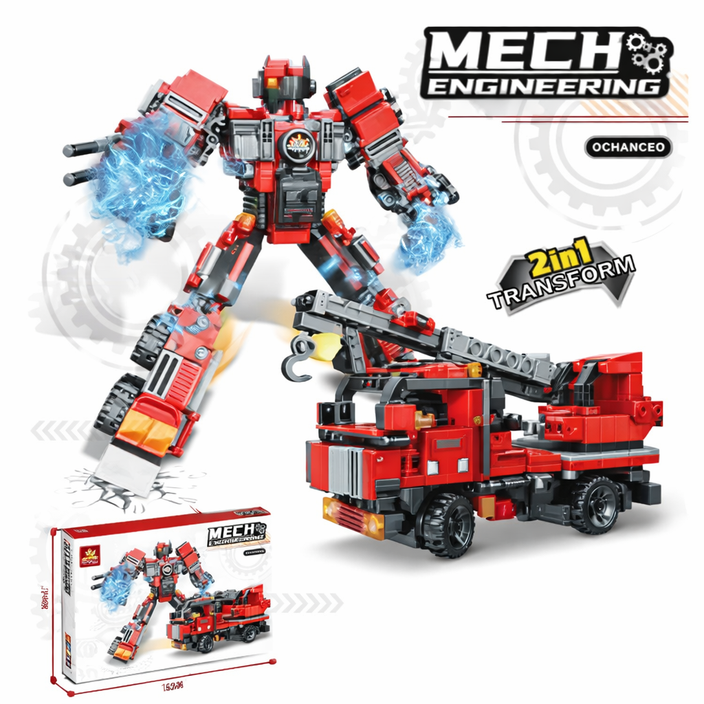 429+ PCS Transforming Crane Mecha Building Blocks (2-in-1) – txgmall 中纽易购