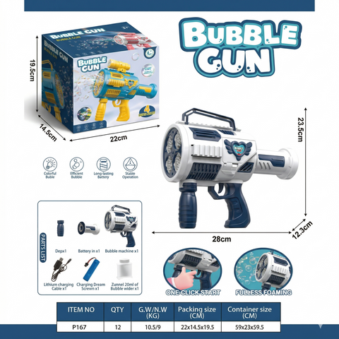 Four-Nozzle Automatic Bubble Machine (Standard Set)