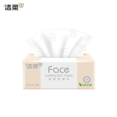 洁柔 Face 粉软抽纸面巾 100抽3层
