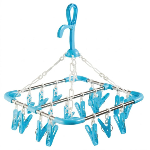 Multi-Clip Clothes Drying Rack