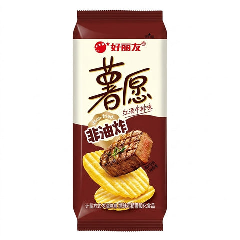 Orion O!Karto Potato Chips Red Wine Steak Flavour 104g
